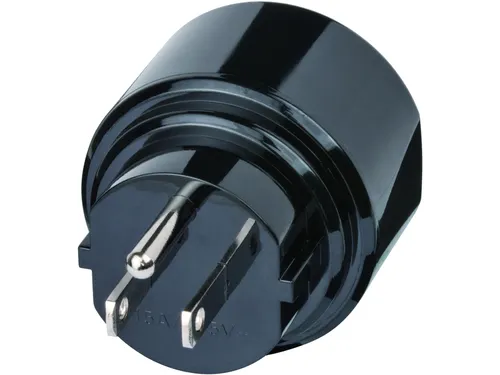 Reisstekker Brennenstuhl adapter USA met aarding zwart