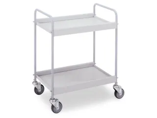 Universele Wagen 150kg 785x425mm 2 Etages Met Beugel Zilvergrijs - 1