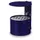 Asbak 4 liter 290x200mm Wandmontage Rond Overkapping Blauw