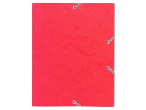 Elastomap 3 kleppen glanskarton 400gm² schoolformaat 17x22cm Assorti