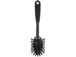 Vikan Hygiene afwasborstel met schraprand medium vezels 280mm zwart - 5