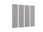 Akoestische PET-vilt wandtegels 30x120cm Lichtgrijs 4 Stuks