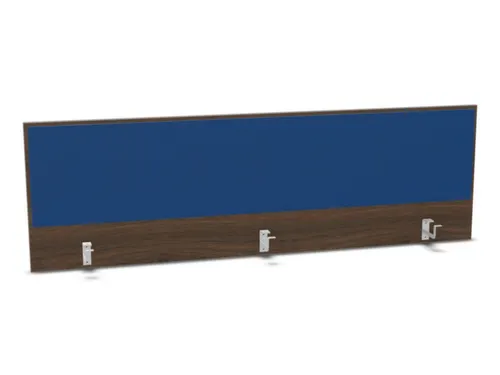 opzetpaneel bureau aanbouw achter NV bruin hickory blauw 1800mm