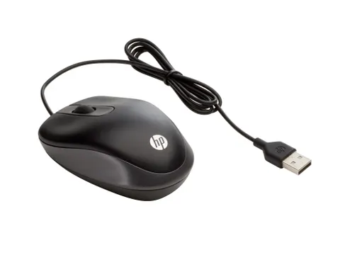 HP USB Travel Mouse Zwart Optische muis USB-A
