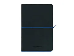 Notitieboek Aurora Tesoro A5 192blz lijn 80gr zwart blauw