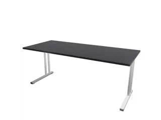 in hoogte verstelbaar bureau HxBxD 720-840x1800x800mm CC-zwart - 3