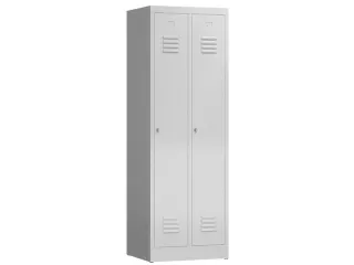 garderobekast,HxBxD 1800x590x500mm,2vak,vak B 295mm,klink,sokkel - 1