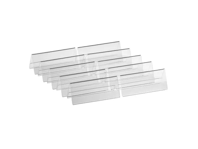 Europel Naamhouder 2-zijdig L-model – 105 × 40 mm – Set van 10