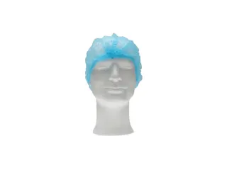 Haarnet CMT clip non-woven M 50cm PP blauw 100 stuks - 1