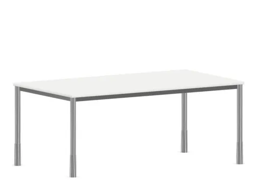 In hoogte verstelbaar bureau,HxBxD 720-840x1800x1000mm,Bl-wit