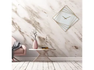Wandklok Nextime groot 85x85cm metaal goud/wit Turning Time - 9