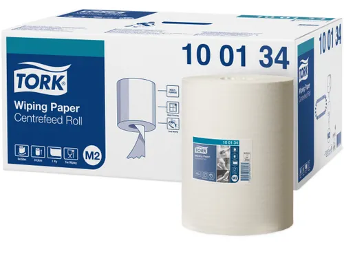 Tork 100134 Wiping Centerfeed Poetspapier Advanced 1-laags wit
