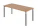 bureau,HxBxD 680-820x1800x800mm,blad notenboom,4voeten grafiet