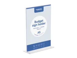 Europel Kaarthouder Budget T-standaard A5 1,5 mm Staand Acryl