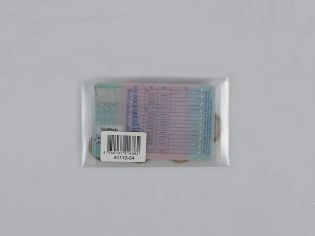 Visitekaarthoes Transparant 65X105Mm Met Zwarte Klittenbandsluiting