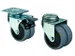 roulettes doubles pivotantes ESD,force 70kg,bandage caoutchouc