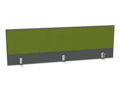 opzetpaneel bureau aanbouw achter MS-donkergrijs BN7048-groen 1800mm