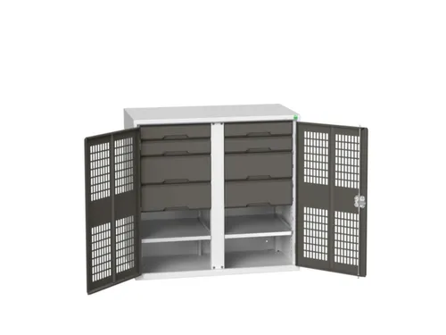 universele kast,HxBxD 1000x1050x550mm,2xStalen bodem,8lade(n)