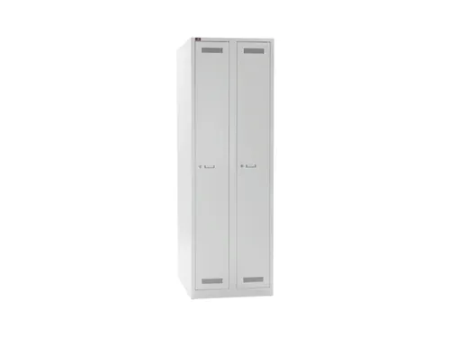 garderobekast,HxBxD 1850x600x500mm,2vak,vak B 300mm,cil.-slot