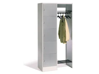 Garderobe-en Vakkenkastsysteem HxBxD 1950x960x480mm 5 Vakken 5 Hangers - 1