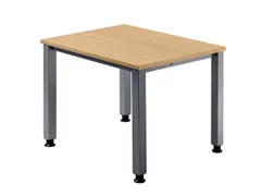 In hoogte verstelbaar bureau,HxBxD 680-760x800x800mm,blad beuken