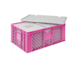 Euronorm-stapelbak,m. 2isoleerboxen,HxLxB 240x600x400mm,43/10,4l,HDPE