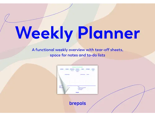 Planner Brepols Weekly planner A4 7d/1p Assorti