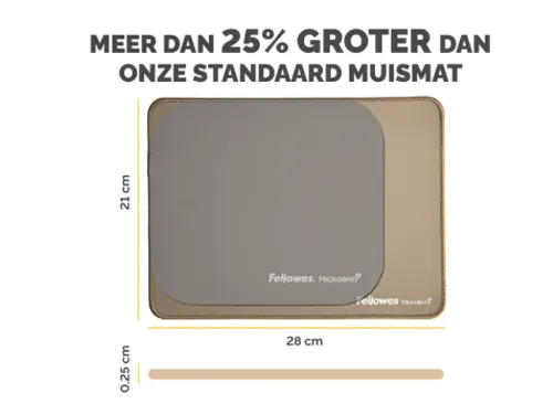 Muismat Fellowes Breyta XL zand 21x28cm