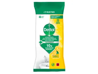 Reinigingsdoekjes Dettol antibacterieël Citrus 72 stuks - 2