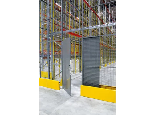 vleugeldeur,v. scheidingswandsysteem,HxB 2200x1200mm,hangslot,staal
