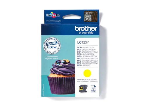 Inktcartridge Brother LC-123Y geel