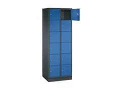 lockerkast,HxBxD 1950x620x500mm,2x6vakken,cil.-slot,sokkel