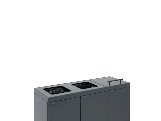 Bica 887 Afvalscheidingsunit 3x45 Liter Antraciet