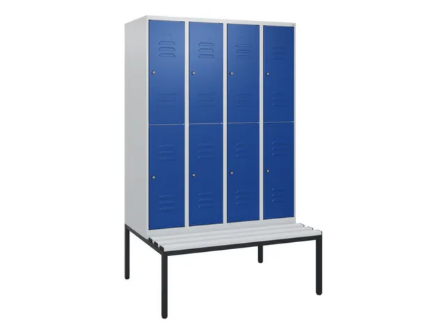 Dubbeldekse dekenkist,HxBxD 1950x1200x815mm,4x2vak.,vak B 300mm