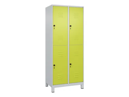 dubbeldekse locker,HxBxD 1950x800x500mm,2x2vak.,vak B 400mm