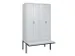 locker voor scheiding van kleding,HxBxD 2120x1200x815mm,4vak