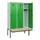 locker met bank,HxBxD 1950x1200x815mm,3vak,vak B 400mm,draaigrendel