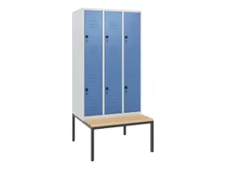 Dubbeldekse dekenkist,HxBxD 1950x900x815mm,3x2vak.,vak B 300mm