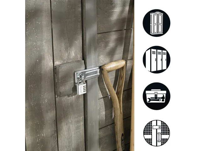 Hangslot MasterLock 7640704EURD overval + aluminium 40mm