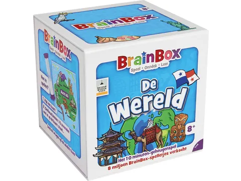 BrainBox De Wereld geheugenspel 8+
