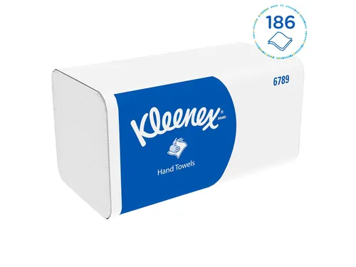 Handdoek Kleenex i-vouw 2-laags 21x21.5cm 15x186stuks wit 6789