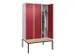 locker voor scheiding van kleding,HxBxD 2120x1200x815mm,3vak