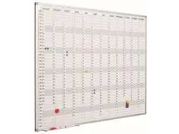 Verticale Jaarplanner Magnetisch 60x90cm NL Softline profiel 8mm