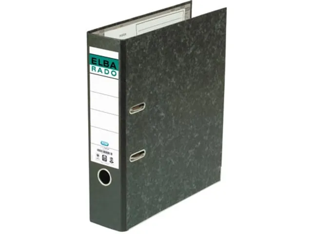 Oxford Rado ordner folio uit karton rug van 8 cm zwart