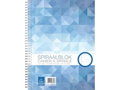 spiraalschrift A4 70 g gelijnd 200 bladzijden