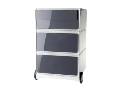 mobiel ladeblok,HxBxD 642x390x436mm,4lade(n),romp wit,front antraciet