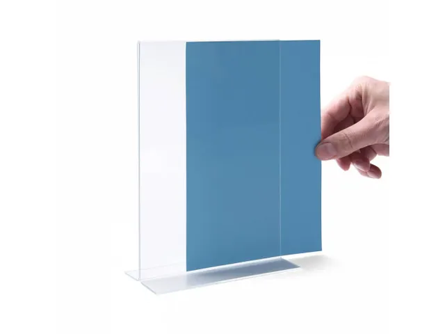 Folderhouder A6 T-stand Acryl staand