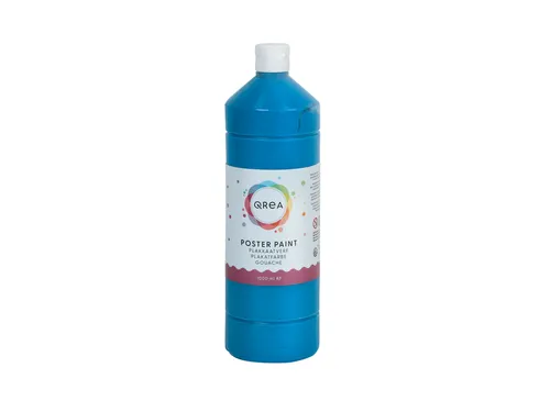 Plakkaatverf Qrea blauw 1000ml