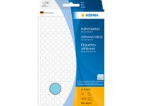 Etiket Herma 2213 Rond 8mm Blauw 5632 Stuks