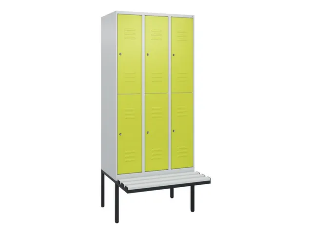 Dubbeldekse dekenkist,HxBxD 2120x900x815mm,3x2vak.,vak B 300mm